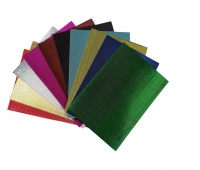 KARTON A4 METALIZOWANY FALISTY MIX 10szt, Brystole, kartony, Papier