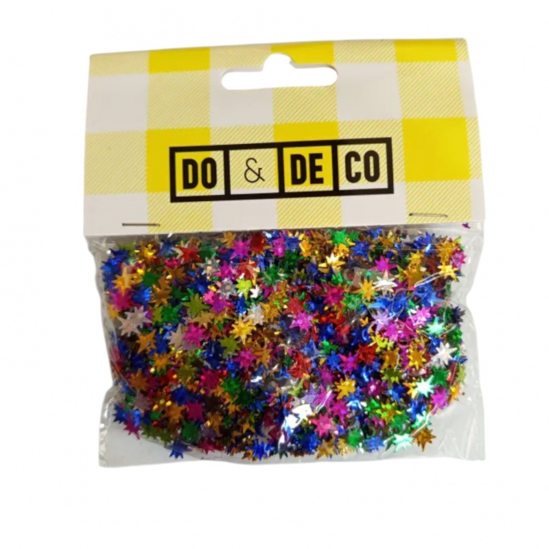 KONFETTI 14g GWIAZDY 7mm 0216, Cekiny, konfetti, Art. kreatywne