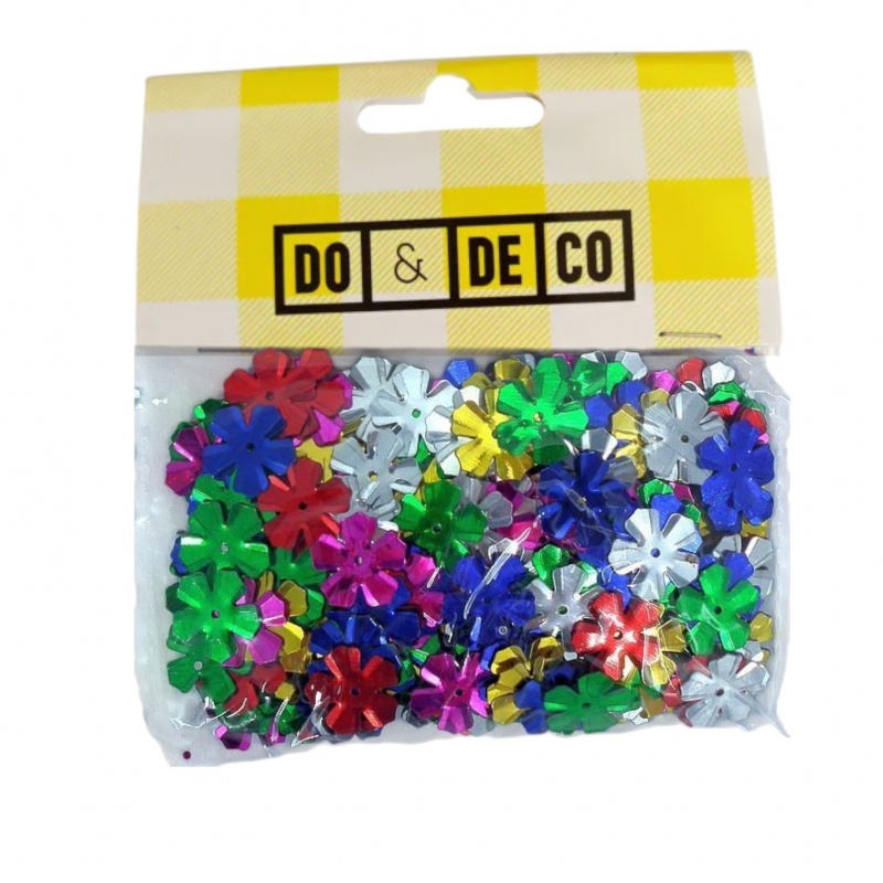 KONFETTI 14g KWIATY 15mm 0215, Cekiny, konfetti, Art. kreatywne