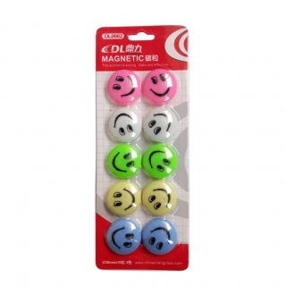 MAGNESY 30mm SMILE, Magnesy, gąbki, spraye do tablic, Prezentacja