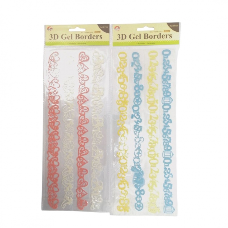 NAKLEJKI 3D GEL, Naklejki, Art. kreatywne