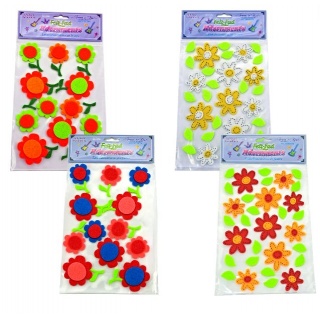 NAKLEJKI FILCOWE KWIATY, Naklejki, Art. kreatywne
