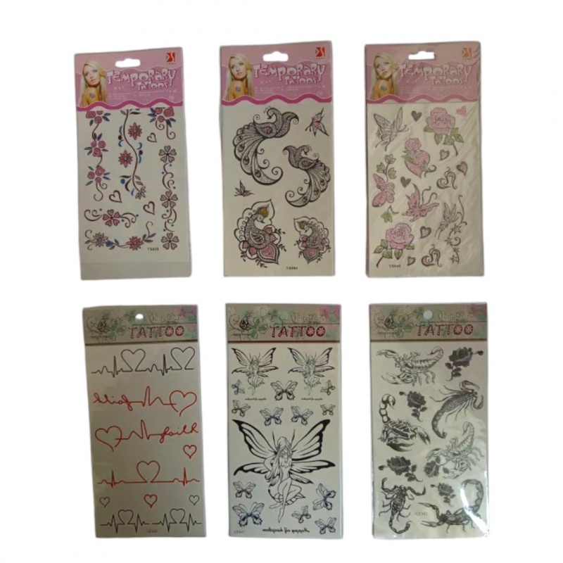 NAKLEJKI TATUAŻ, Naklejki, Art. kreatywne