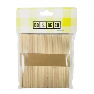 PATYCZKI KREATYWNE 114mmx10mm 50szt NATURALNE, Patyczki, klamerki, Art. kreatywne