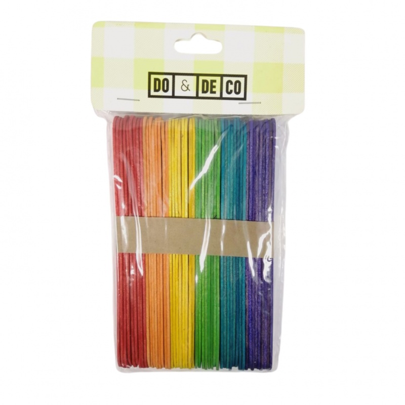 PATYCZKI KREATYWNE 150mmx15mm 50szt NATURALNE, Patyczki, klamerki, Art. kreatywne