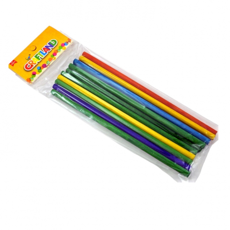 PATYCZKI OKRĄGŁE KOLOR LE12-08, Patyczki, klamerki, Art. kreatywne