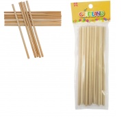 PATYCZKI OKRĄGŁE NATURALNE LE12-07, Patyczki, klamerki, Art. kreatywne