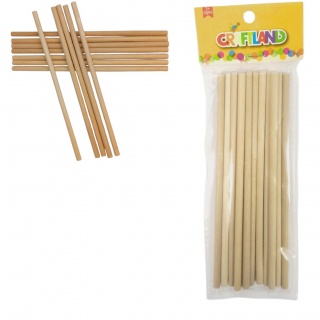 PATYCZKI OKRĄGŁE NATURALNE LE12-07, Patyczki, klamerki, Art. kreatywne