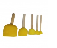 PĘDZLE GĄBKOWE ZESTAW, Pędzle, Plastyka