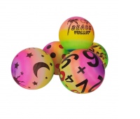 PIŁKA 25cm MIX WZOR&Oacute;W/5szt/, Sport i rekreacja, Zabawki