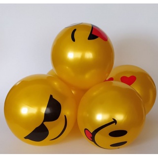 PIŁKA SMILING FACE 25cm /5szt/, Zabawki