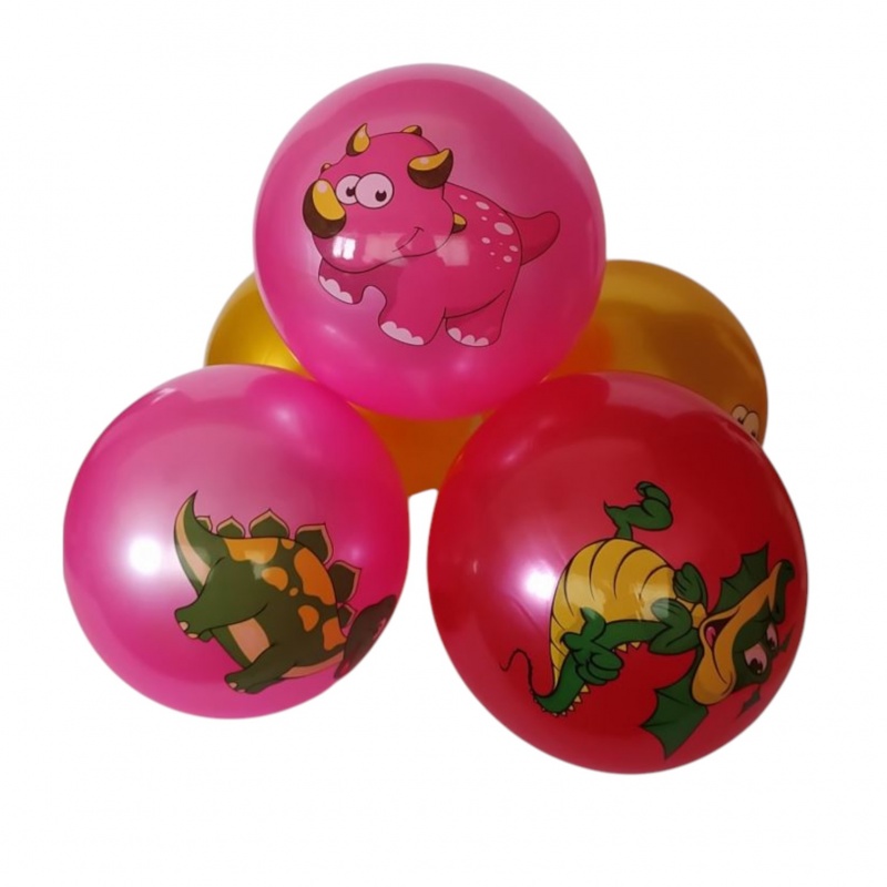 PIŁKA ZWIERZĘTA 25cm /5szt/, Sport i rekreacja, Zabawki