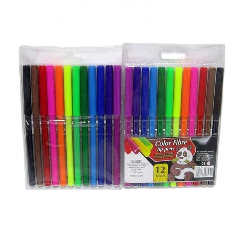 PISAKI 12 KOLOR&Oacute;W, Flamastry, Plastyka