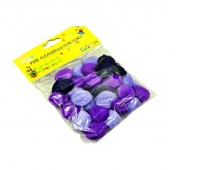 POMPONY 2,5cm 30szt ODCIENIE FIOLETU LE19-03, Pompony, Art. kreatywne