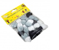 POMPONY 2,5cm 30szt ODCIENIE SZAROŚCI LE19-03, Pompony, Art. kreatywne