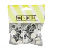 RUCHOME OCZY 15mm 60szt 0221, Ruchome oczka, Art. kreatywne