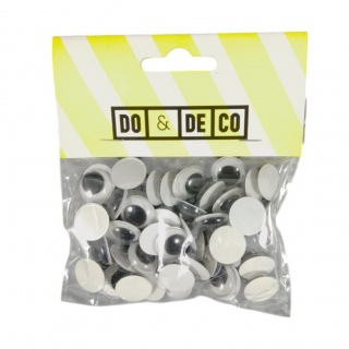 RUCHOME OCZY 15mm 60szt 0221, Ruchome oczka, Art. kreatywne