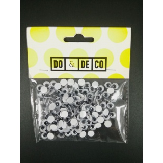 RUCHOME OCZY 7mm 150szt 0218, Produkty kreatywne, Artykuły dekoracyjne