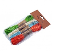 SZNUREK PAPIEROWY BROKAT 4 KOLORY, Sznurki, nici, rzemyki, Art. dekoracyjne i prezentowe