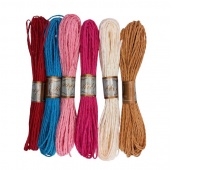 SZNUREK PAPIEROWY 12szt, Sznurki, nici, rzemyki, Art. dekoracyjne i prezentowe