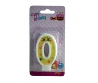 ŚWIECZKI CYFERKI "0", Świeczki, fontanny, Art. na okazje i przyjęcia