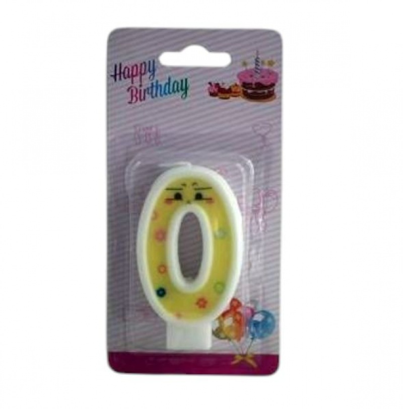 ŚWIECZKI CYFERKI "0", Świeczki, fontanny, Art. na okazje i przyjęcia