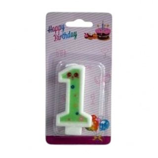 ŚWIECZKI CYFERKI "1", Świeczki, fontanny, Art. na okazje i przyjęcia