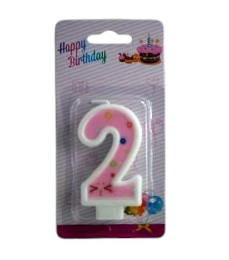 ŚWIECZKI CYFERKI "2", Świeczki, fontanny, Art. na okazje i przyjęcia