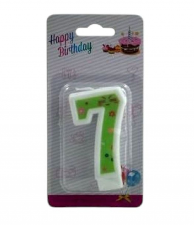 ŚWIECZKI CYFERKI "7", Świeczki, fontanny, Art. na okazje i przyjęcia