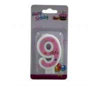 ŚWIECZKI CYFERKI "9", Świeczki, fontanny, Art. na okazje i przyjęcia