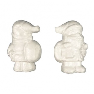 ŚWIĘTY MIKOŁAJ STYROPIANOWY 110mm 4szt/86/, Styropian, akryl, Art. kreatywne