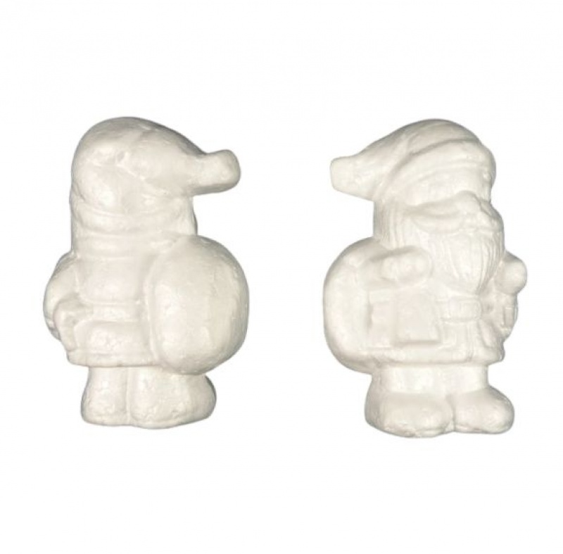 ŚWIĘTY MIKOŁAJ STYROPIANOWY 110mm 4szt/86/, Styropian, akryl, Art. kreatywne