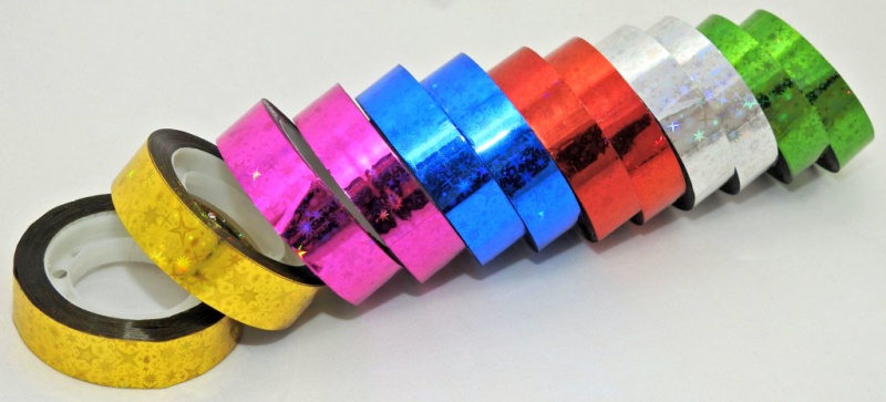 TAŚMA OZDOBNA SAMOP. 1,2cm/20m 12szt LB12-4, Produkty kreatywne, Artykuły dekoracyjne