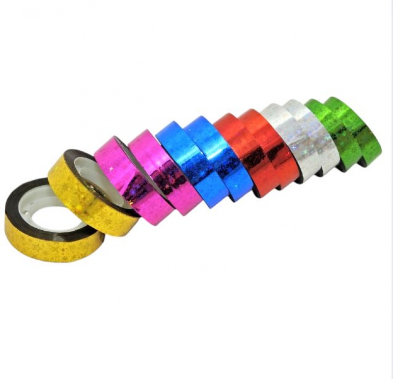 TAŚMA OZDOBNA SAMOP. 1,2cm/20m 12szt LB12-4, Wstążki, tasiemki, Art. kreatywne