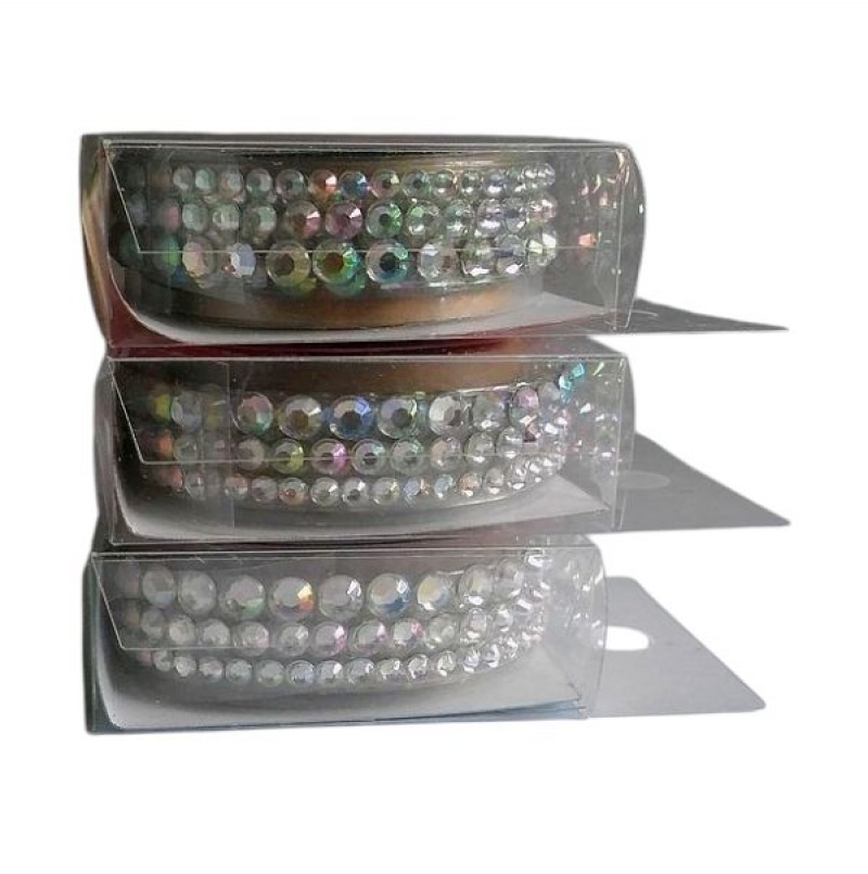 TAŚMA OZDOBNA SAMOP. AB STRASS 345 1,8/50 cm, Wstążki, tasiemki, Art. kreatywne