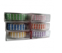 TAŚMA OZDOBNA SAMOP. DOUBLE COLOR STRASS 1,8/50cm