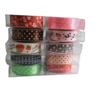 TAŚMA OZDOBNA SAMOP. VINTAGE STYLE SILK 1,5cm/1m