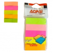 ZAKŁADKI INDEKSUJĄCE 76x50 5 kolor&oacute;w, Zakładki indeksujące, Galanteria papiernicza