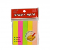 ZAKŁADKI INDEKSUJĄCE 76x15 5kolor&oacute;w, Zakładki indeksujące, Galanteria papiernicza