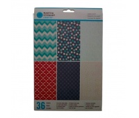 ZESTAW DO SCRAPBOOKINGU 36 kartek, Scrapbooking, Art. kreatywne