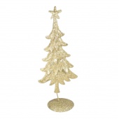 OZDOBA B.N. YLD48 CHOINIKA STOJĄCA BROKAT 27CM, Boże Narodzenie, Art. świąteczne i okolicznościowe