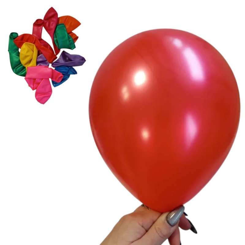 BALONY METALIZOWANE 12 /12szt/ LP0802, Balony, Art. na okazje i przyjęcia