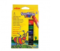 FARBY PLAKATOWE W SZTYFCIE 6kolor. 12/48, Farby, Plastyka