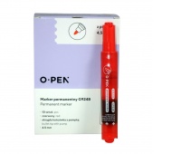 MARKER PERMAN. Z POMPKĄ OKRĄGŁY G924B CZERWONY, Markery, Artykuły do pisania i korygowania