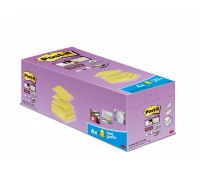 Post-it® Super Sticky Z-Notes Canary Yellow™, 16 + 4 FREE Pads, 76 mm x 76 mm