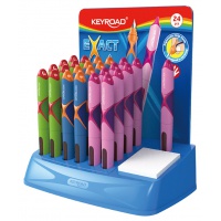Pi&oacute;ro wieczne KEYROAD Exact, M, pakowany na displayu, mix kolor&oacute;w, Pi&oacute;ra, Artykuły do pisania i korygowania