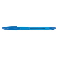 Długopis KEYROAD, 1,0mm, z miękkim uchwytem, pakowany na displayu, niebieski