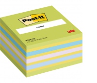 Post-it® Notes Cube 2028-NB Neon Blue/green cube ( x wrap) - 5 colours 2 x neon green, 4 x neon yellow, ultra blue, neon purple, periwinckle blue, E x Sun flower Cube