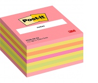 Post-it® Notes Cube Mix Pink & Yellow, 76 mm x 76 mm, 450 sheets