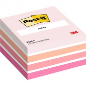 Post-it® Notes Cube Pastel Pink, 76 mm x 76 mm 450 sheets